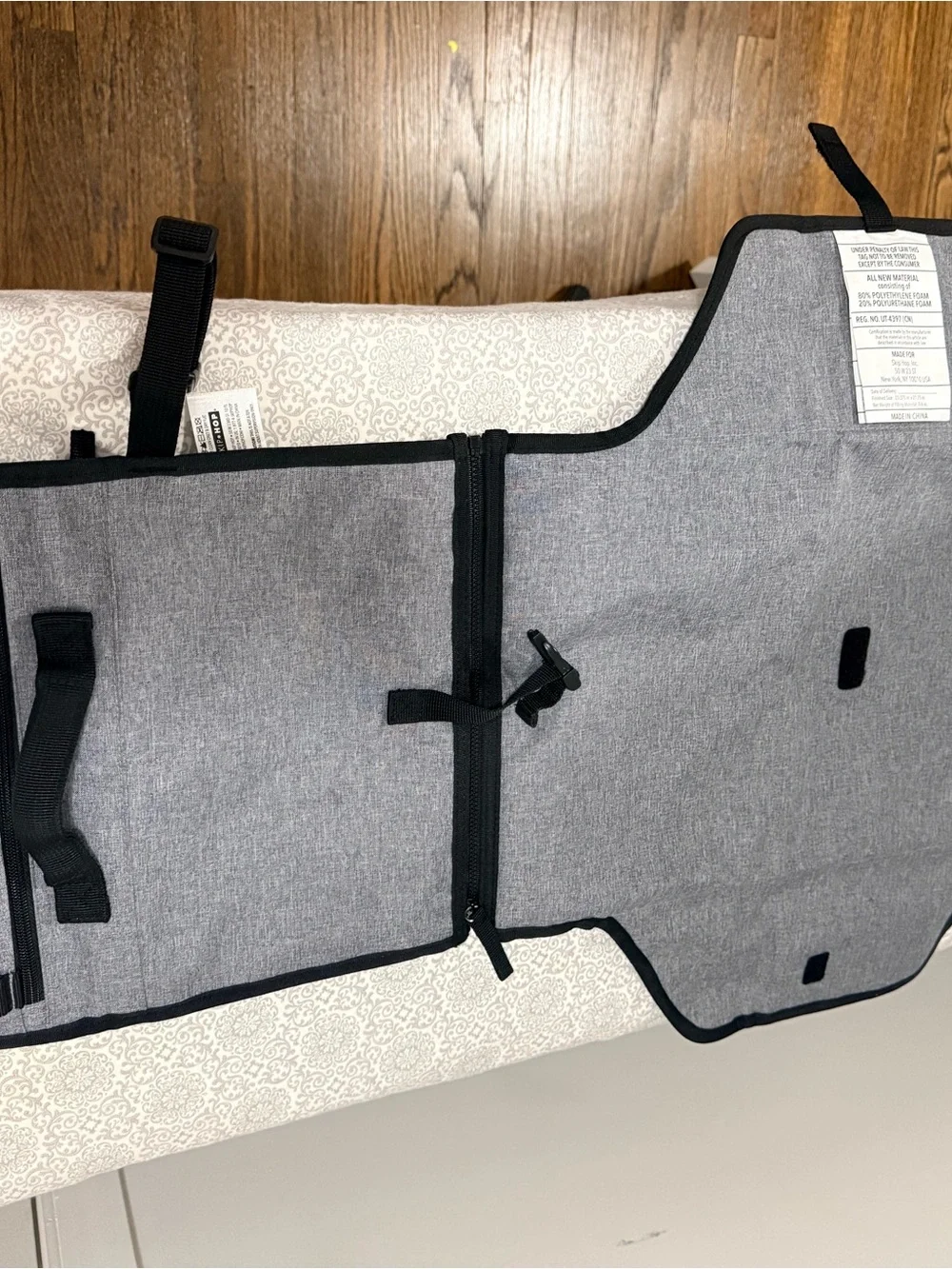 Skip Hop Gray and Black Men's Laptop Organizer Bag